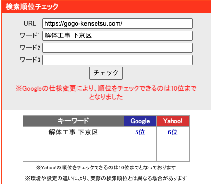 京都市下京区の解体工事のSEO対策でGoogle検索5位を獲得|株式会社GOGO
