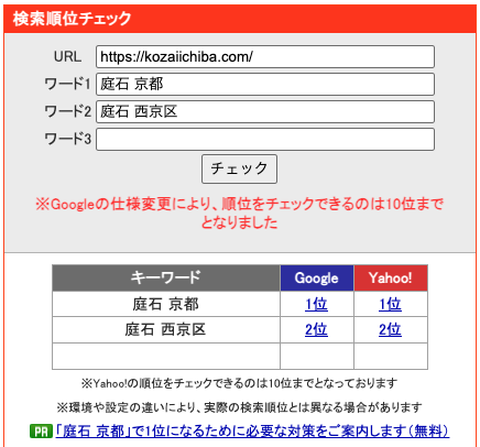 京都市西京区の庭石販売のSEO対策でGoogle検索1位を獲得｜古材市庭