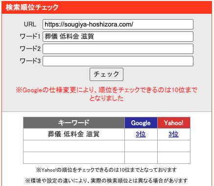 滋賀県草津市の葬儀社のSEO対策でGoogle検索2位を獲得｜心から贈るお葬式