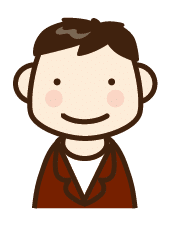 男性のイラストアイコン