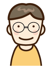 男性のイラストアイコン