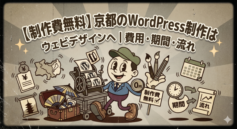 【制作費無料】京都のWordPress制作はウェビデザインへ｜費用・期間・流れ